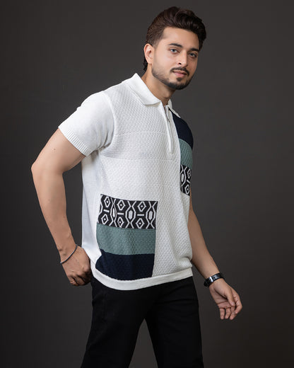 LWALS Designer Panel Polo – Textured Knit Collection