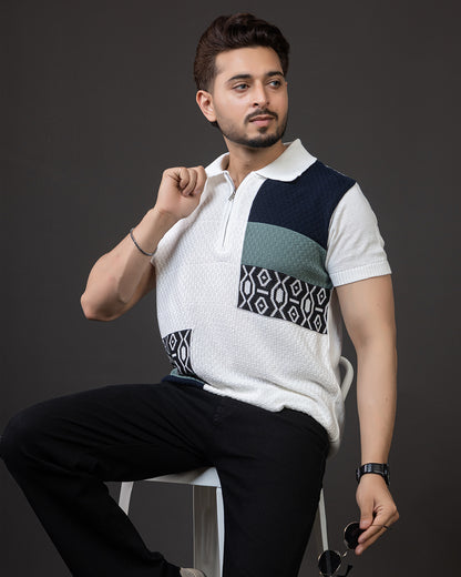 LWALS Designer Panel Polo – Textured Knit Collection