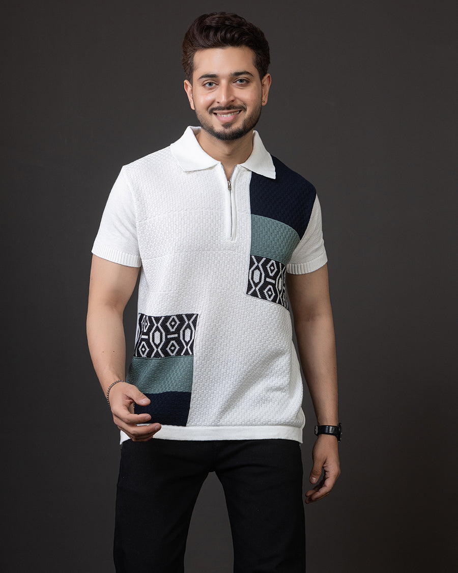 LWALS Designer Panel Polo – Textured Knit Collection