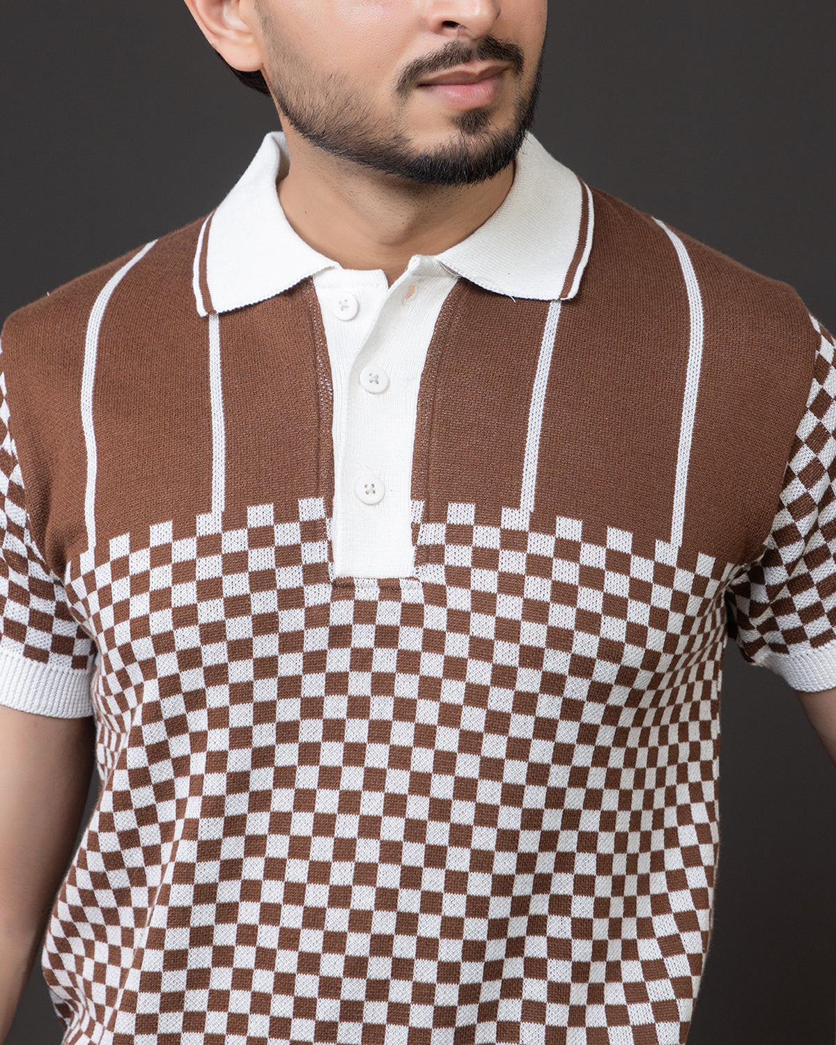 LWALS Vintage Check Polo – Statement Knit Collection