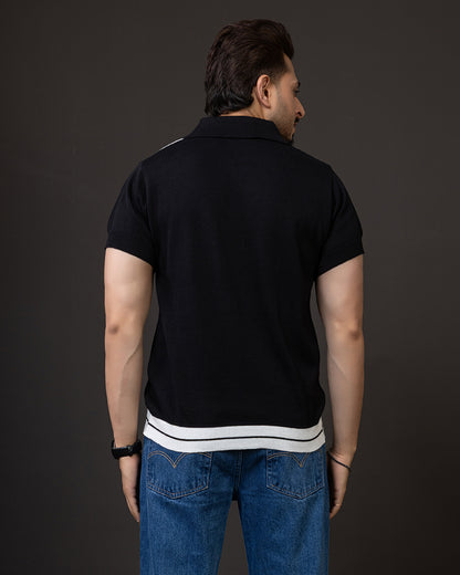 Designer Panel Knit Shirt – Premium Textured Collection