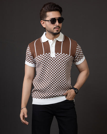 LWALS Vintage Check Polo – Statement Knit Collection