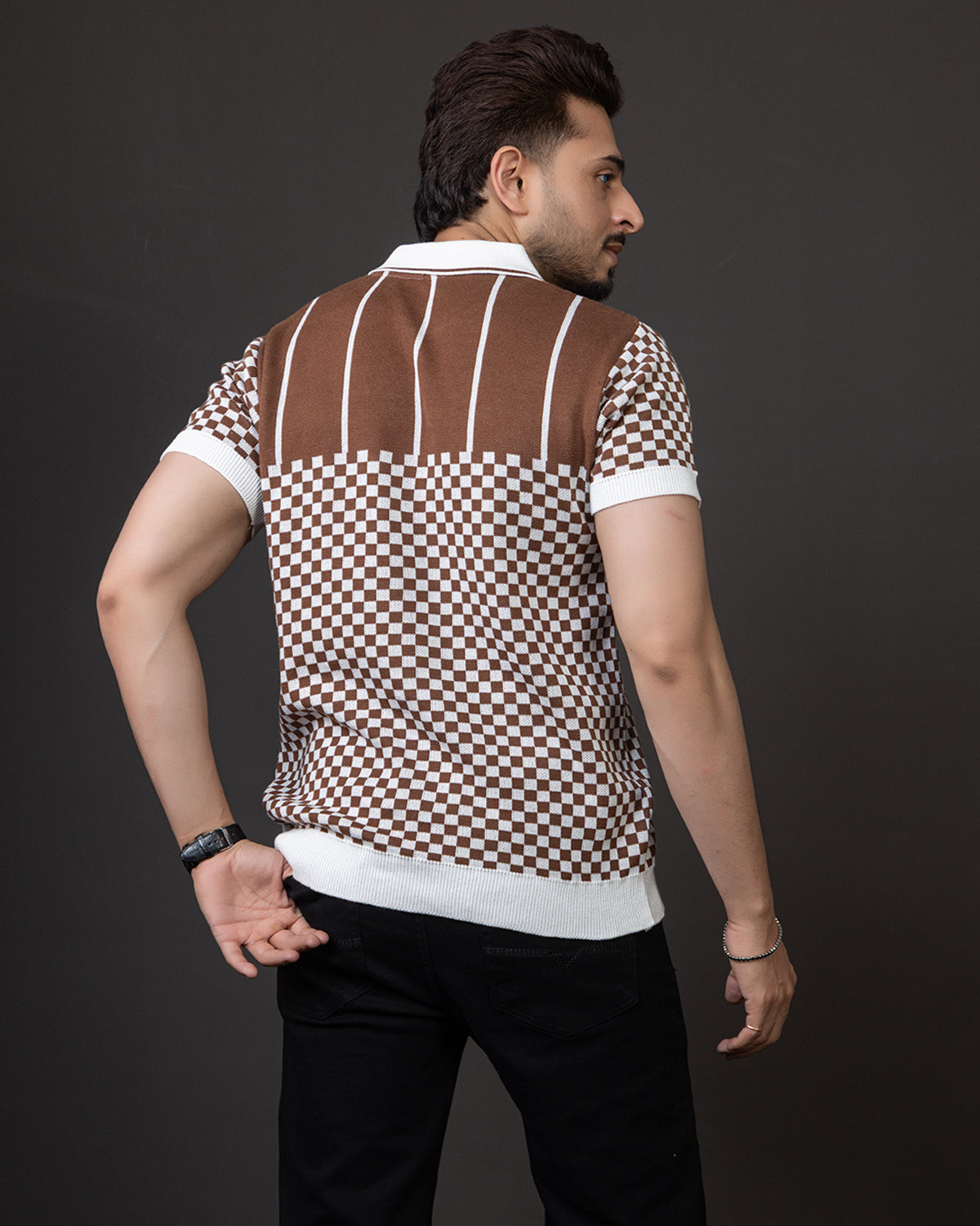 LWALS Vintage Check Polo – Statement Knit Collection