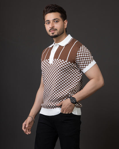 LWALS Vintage Check Polo – Statement Knit Collection