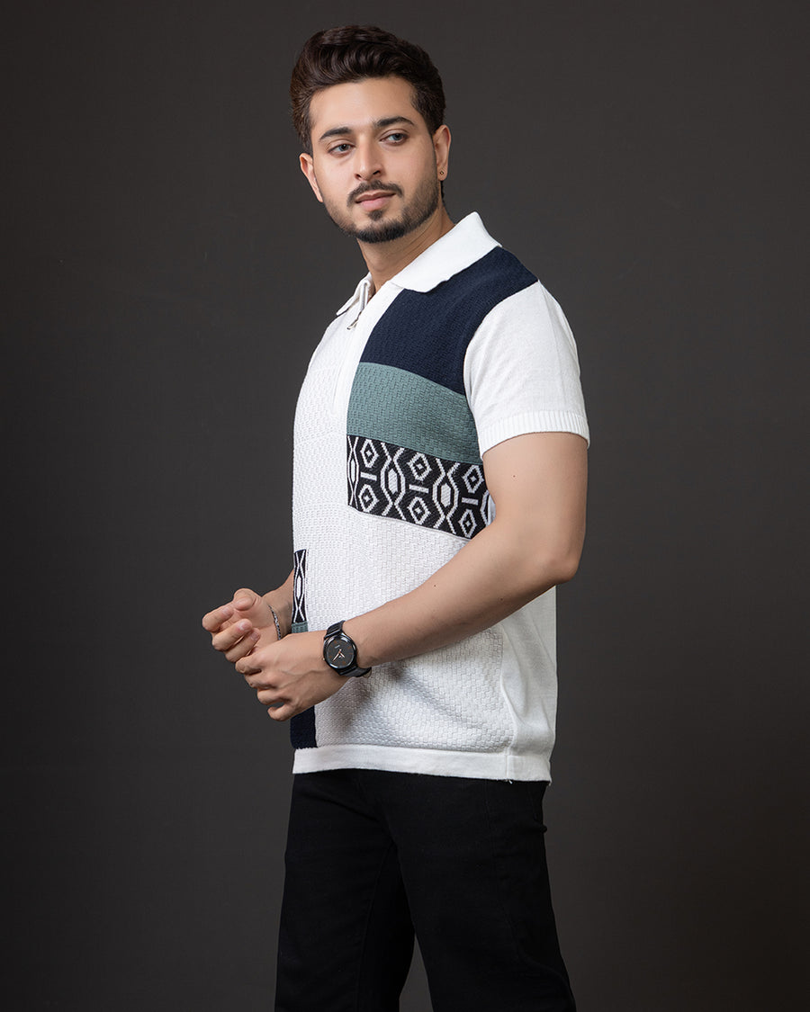 LWALS Designer Panel Polo – Textured Knit Collection